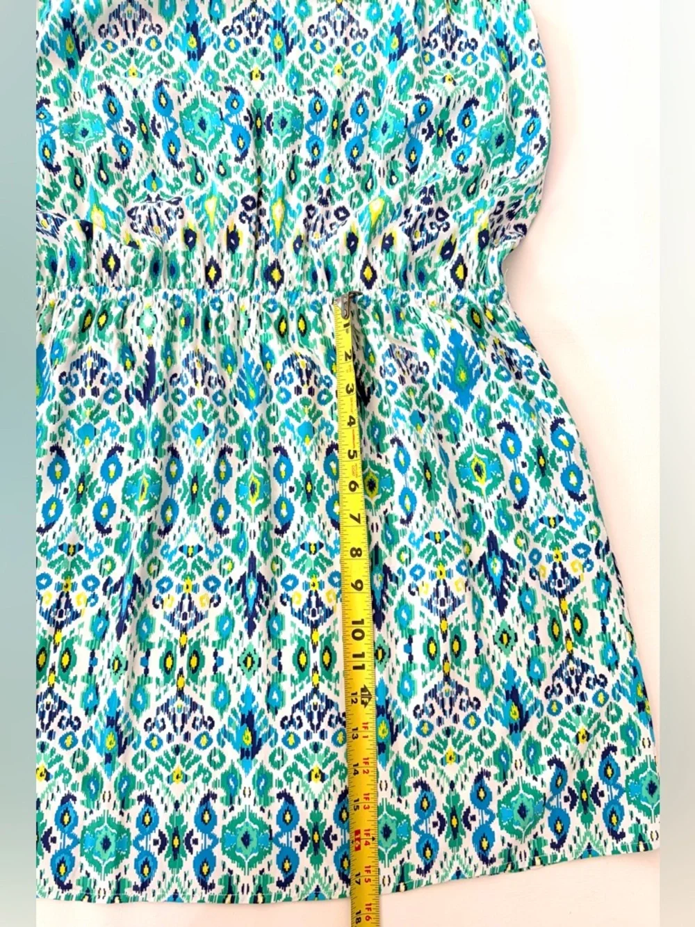Tommy Bahama Summer Dress Beach Cover up Ikat Print Cover Up Blue Green Small - Picture 10 of 15